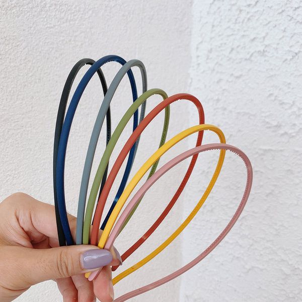 

hair band cute face wash net celebrity night market goods source small jewelry pure color pressure hair thin edge hairpin