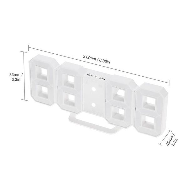 

modern design 3d led wall clock modern digital alarm clocks display home living room office table desk night sqcozp homes2007