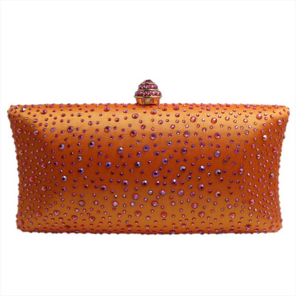 

orange crystal clutch evening clutch bags for womens party crystal evening bags and box black green purple gray gold