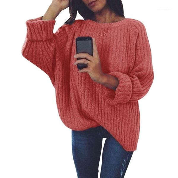 

2019 autumn winter women pullovers sweaters and korean style long sleeve casual feminine loose solid color knitted sweter1, White;black