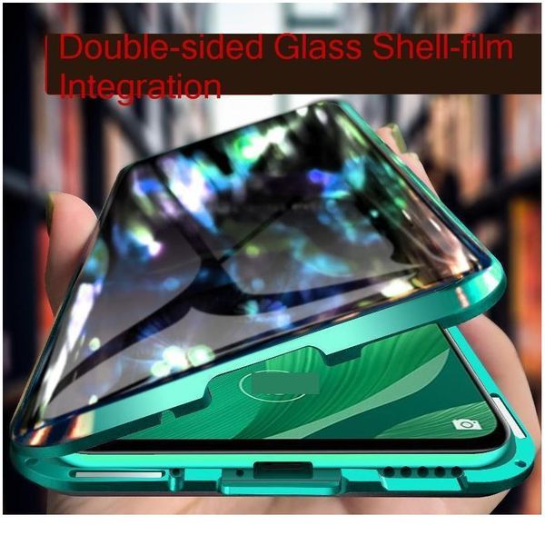 

double side 360 degree magnetic adsorption glass case for huawei honor 20 p30 p20 lite pro 10 8x 9x vie qylmtx