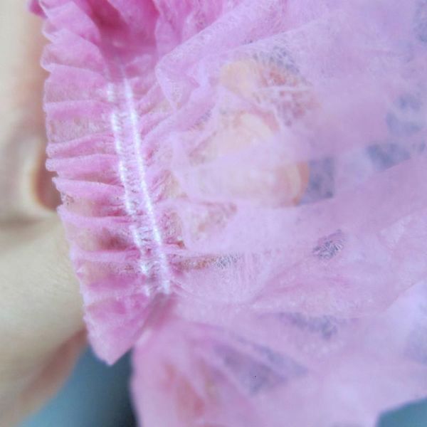 

10pcs non woven disposable shower caps dust hat women men bath caps for spa beauty salon bathroom bonnets l accessories hair h wmtlvd
