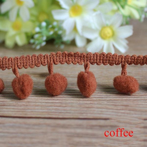 

20yards diy accessories color pompom small ball cotton bohemian tassel trimming fringes for sewing clothes curtains decoration h jllytj