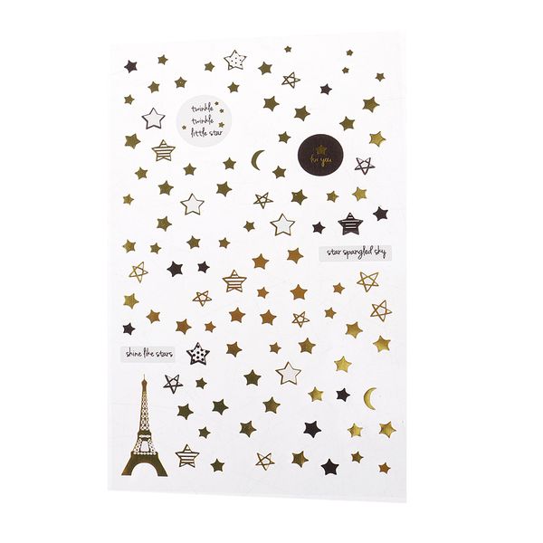 

lots paris tower star stickers planner stickers decorative sticker collection for scrapbooking, card making, calendars, arts, kids diy