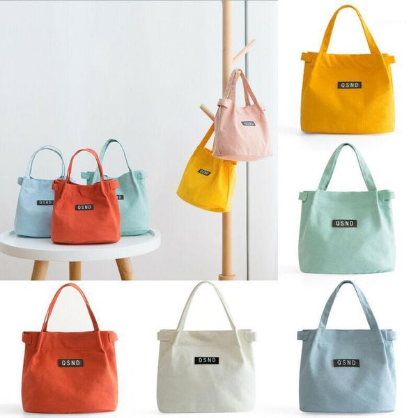 

2020 new women satchel shoulder bucket storage bag tote messenger cross body large canvas lunch bag1