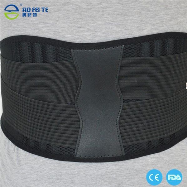 

men women adjustable waist trimmer belts neoprene waist protector for sports safety double pull support braces lumber belt1, Black;gray