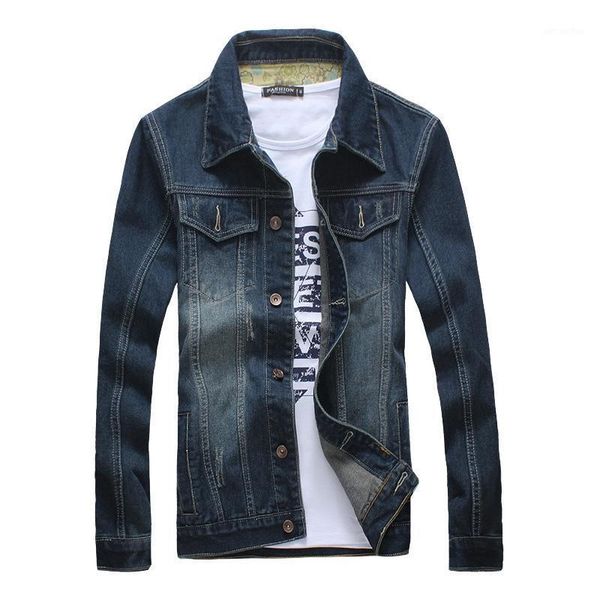

spring autumn mens bomber thin high-grade fashion denim jacket trendy fashion dropshipping jackets male cowboy jeans coat1, Black;brown