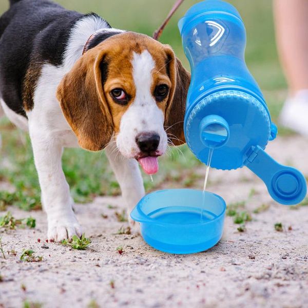 

2 in 1 portable pet dog water bottle food container for small large dogs travel drinking bowl outdoor pet water dispense wmtbpz