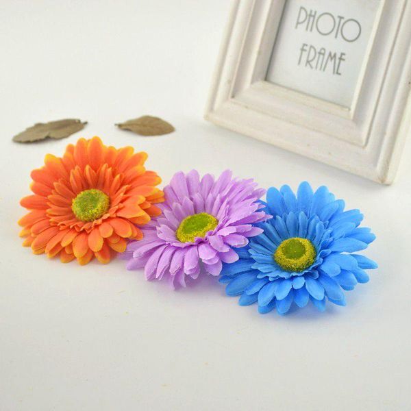 

10 шт. искусственная гербера дейзир шелковые цветы головы для дома свадебная партия автомобиль декоративное diy венок материал фестиваль мод