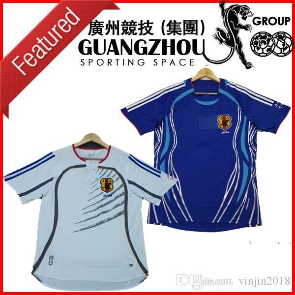 

2006 world cup japan retro soccer jerseys home away 06 07 nakamura nakata inamoto miyamoto classic vintage football shirts thailand, Black;yellow