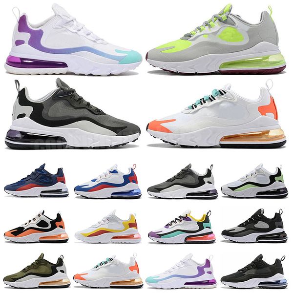 

fashion react chaussures running shoes for men women bauhaus right violet hyper jade triple s black white tennis trainers sneakers, White;red