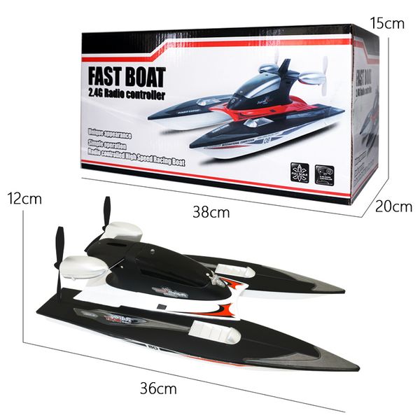 FY616 Barca del RC 2.4 Ghz Barca Esca Da Pesca Elettrica Barca di Controllo Radiofonico 50 M Fish Finder A Distanza Giocattoli Ad Alta velocità Motore RTR Versione Nave