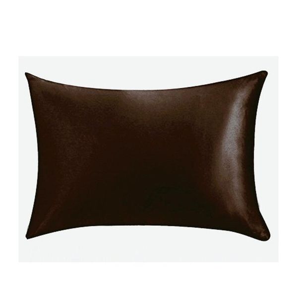 

20*26inch silk satin pillowcase home multicolor ice silk pillow case zipper pillow cover double face envelope bedding jllzxc jhhome