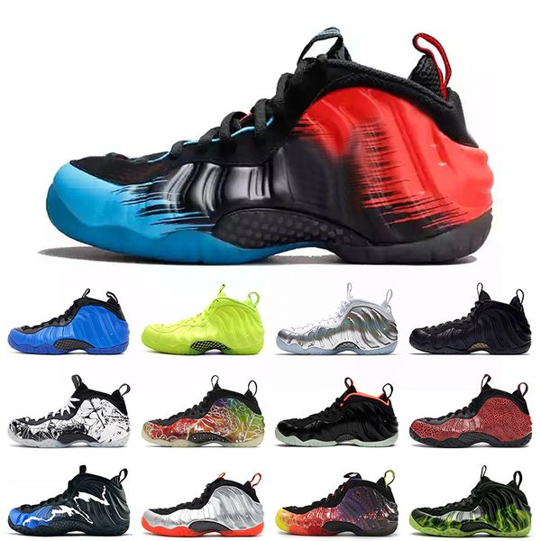 

wholesale 2021 basketball shoes black blue pro volt metallic red cracked lava men women penny hardaway og royal hyper trainers 40-47, White;red