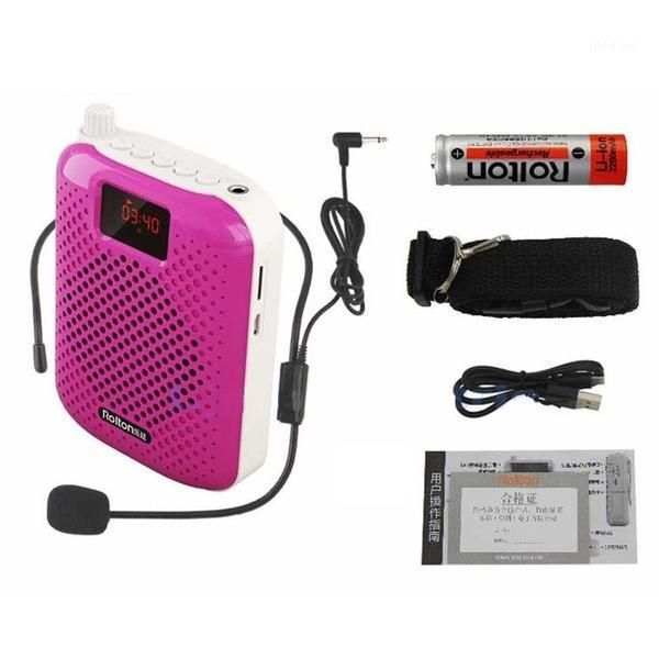 

megaphone portable 12w fm recording voice teacher microphone speaker with mp3 player fm radio recorder with waist belt1