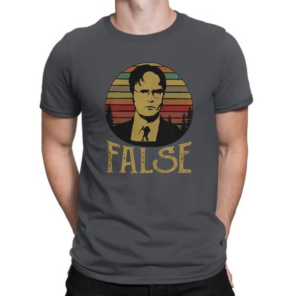 

sport office tv series dwight schrute false vintage graphic t-shirt cotton 2020 men's funny summer clothing cool t shirts