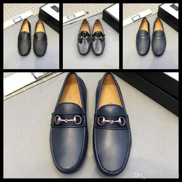 

l1 21ss brand new men genuine leather casual shoes soft loafers luxury men moccasins shoes slip-on men lightweight driving shoes flats 22, Black