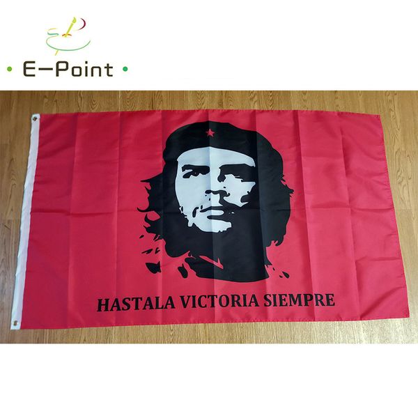 Bandiera Che Guevara Rosso 3 * 5 piedi (90 cm * 150 cm) Bandiera in poliestere Decorazioni per striscioni per la casa