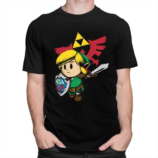 

classic men's hyrule the legend of zelda link tee short sleeves leisure japanese video game sport hooded sweatshirt hoodie men t shirt