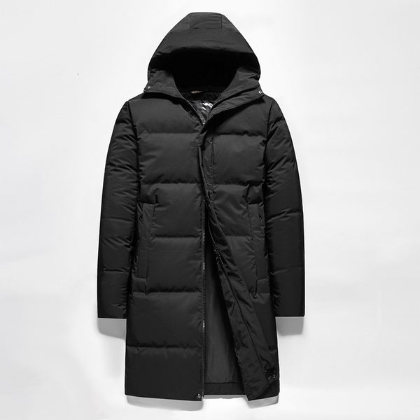 

1jce down high coat long quality jacket mens black puffer