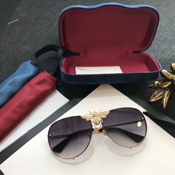 

evidence sun glasses retro vintage men sunglasses sunglasse shiny gold frame women sunglasses with box, White;black