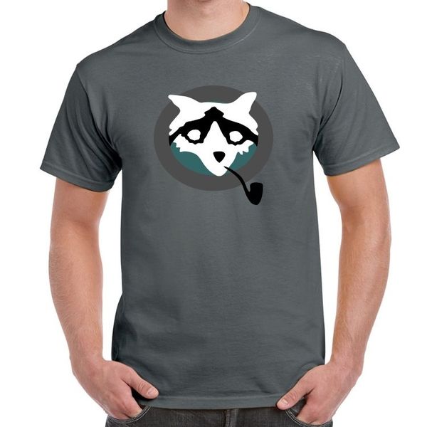 

benji dunn smoking pipe raccoon mission impossible nation charcoal t-shirt sport hooded sweatshirt hoodie