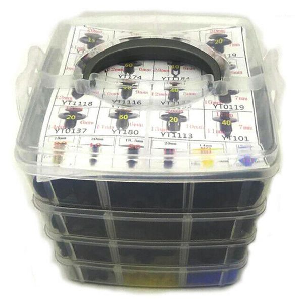 

650 pcs plastic car fender retainer different fasteners clip moulding1