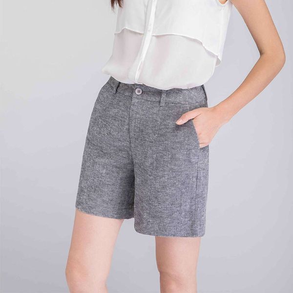 

2019 new cotton and hemp a-line korean temperament commuter pants women's summer thin, White;black