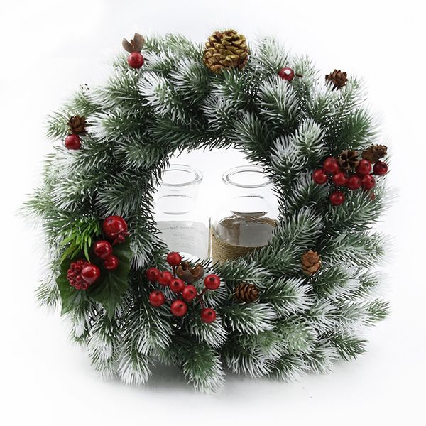 

100pcs artificial plants plastic pine needles snowflake scrapbooking christmas decorations for home diy gift box crafts garlands 1029