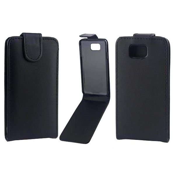 

vertical flip magnetic snap leather case for galaxy alpha g850f