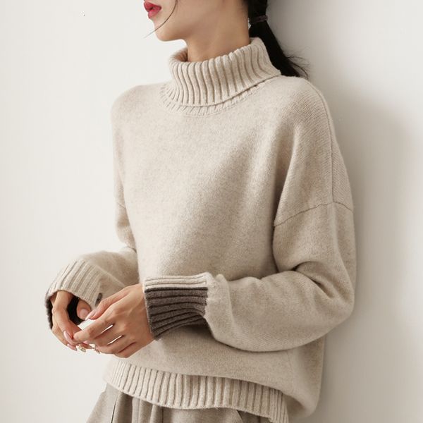 

2021 busto size (110cm) pullovers released woman 100% knitted sweater winter sale bulk jumpers south wool clothes hsus, White;black