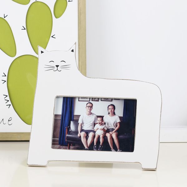 

vintage style european wooden p frame rustic 6 inch p lovely cat decorative wood picture frame home & office decoration