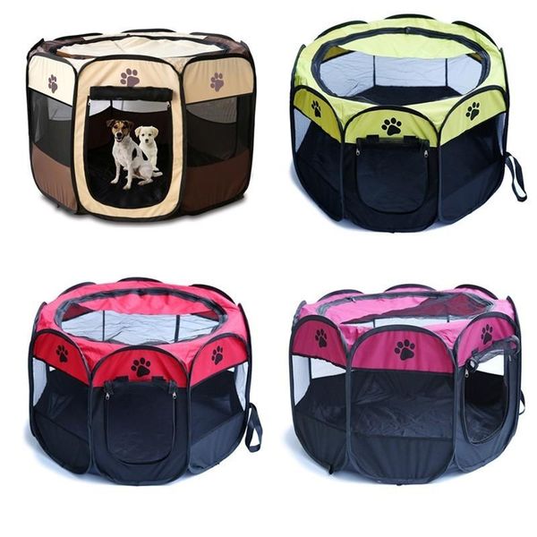 

палатка складные pet carrier playpen собака кошка забор клетка щенок питомника большой space складная упражнение играть крытый открытый два