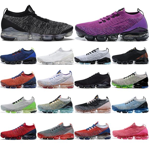 

with socks 2020 fk mens running shoes fly 3.0 oreo black purple multi triple white south beach desert sand women trainer, White;red