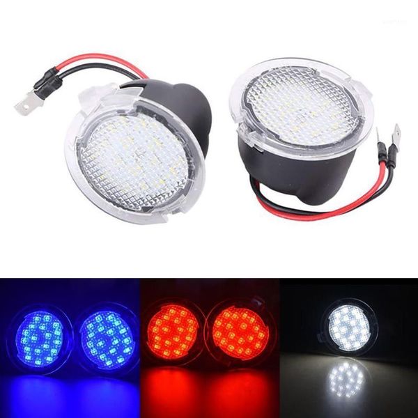 

new 2pcs car led side mirror puddle light lamp for fusion flex mondeo explorer car accessories1