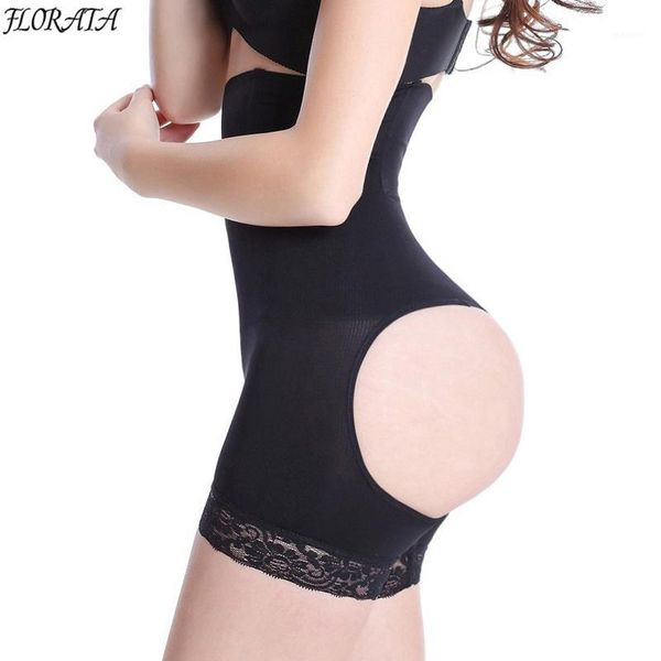 

wholesale- high waist body shaper panty slimming butt lifter panties women slimming pants waist trainning corset bodysuit girdles1, Black;white
