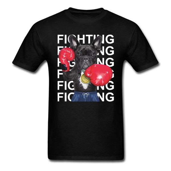 

sport fashion fighting boxing dog men women cotton t shirt hiphop cartoon o neck short sleeve casual brand clothing tee shirts