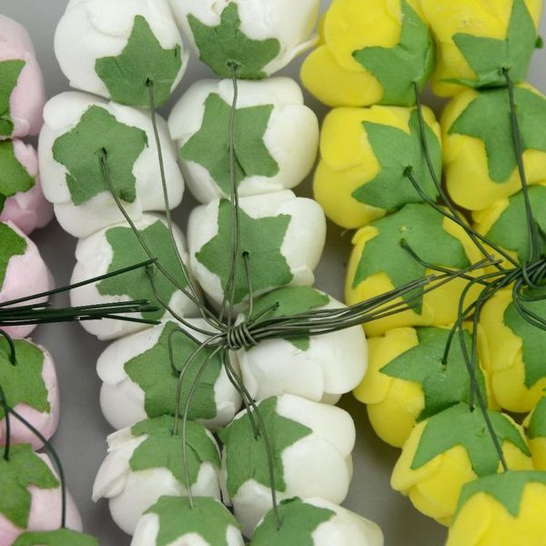 

144pcs pe no lace rose foam flowers mini bouquet &teddy bear rose flower diy gifts wreath artificial flower foams fake bbytsb