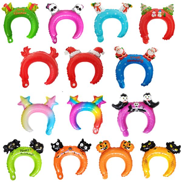 

2021 merry christmas balloons santa hair hoop new year christmas balloons party decorations home xmas party decor
