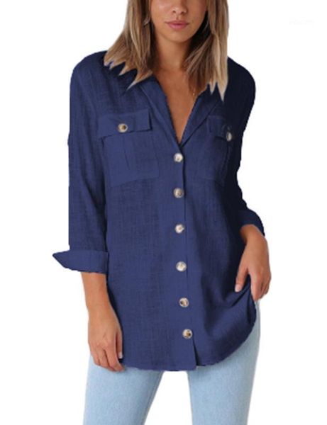 

womens chiffon turn down collar button shirt women blouse new female ladies clothing1, White