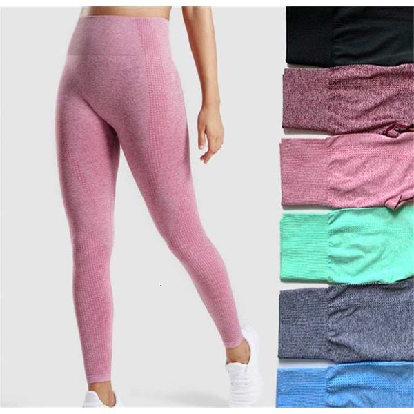 

multi color sports seamless fitness suit high waist tights women's yoga capris, Black