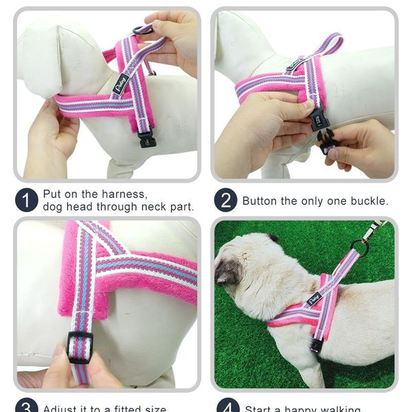 

dog harness vest no pull reflective dog harness soft padded pet puppy harnesses adjustable for small medium large dog sqcuce