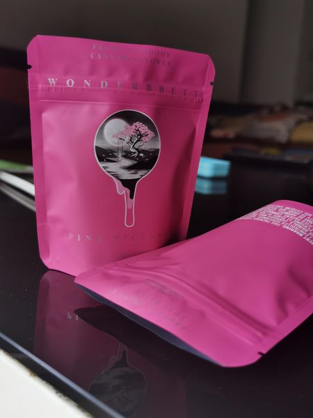 

custom wonderbrett bag herb stand 3.5g premium new flower indoor mylar dry resealable 2020 up packaging pouch zipper pink wmtwpj yyysports