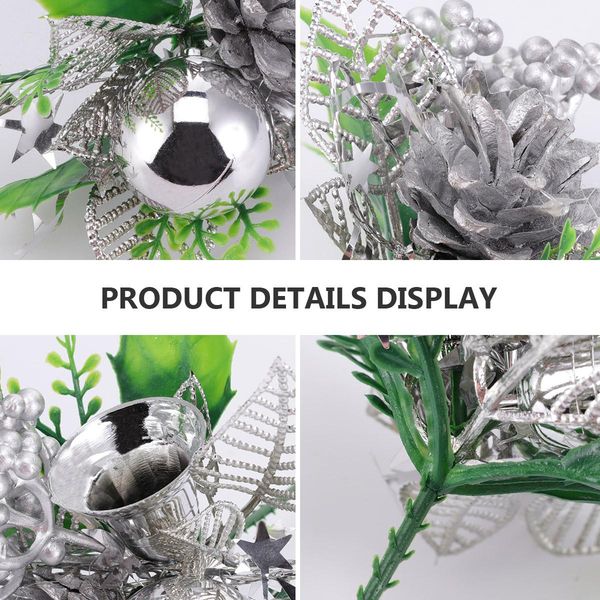 

4pcs christmas decor tree cuttings plastic pine cones red fruit plastic decor 4pcs christmas big size fashion wmtpgx xhhair