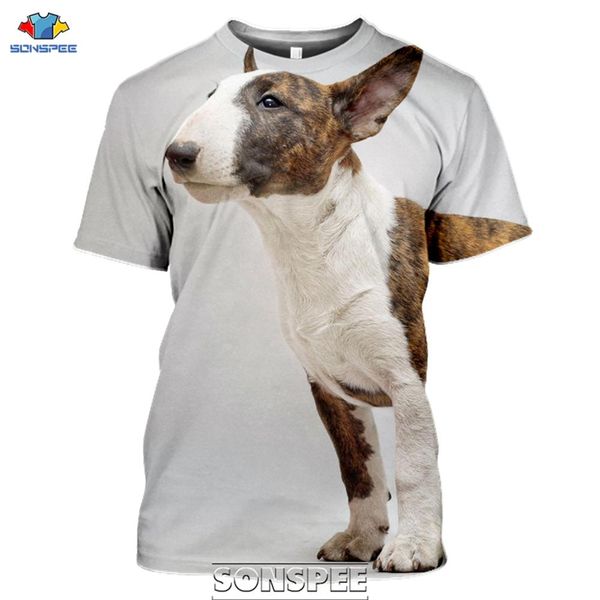 

bull terrier dog 3d print shirts aesthetic harajuku funny men clothing
