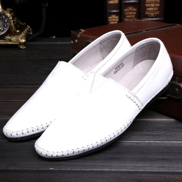 

pointed toe formal shoes man genuine leather oxfords spring men italy dress shoes slip on business wedding for male b555, Black