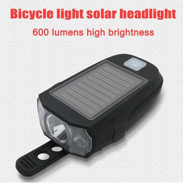 

1pcs bicycle light solar usb charging mountain bike accessories high brightness b2cshop1