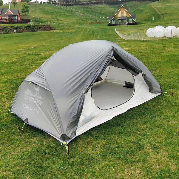 

tents and shelters 2-3p backpacking tent outdoor camping 4 season with snow skirt double layer waterproof hiking trekking