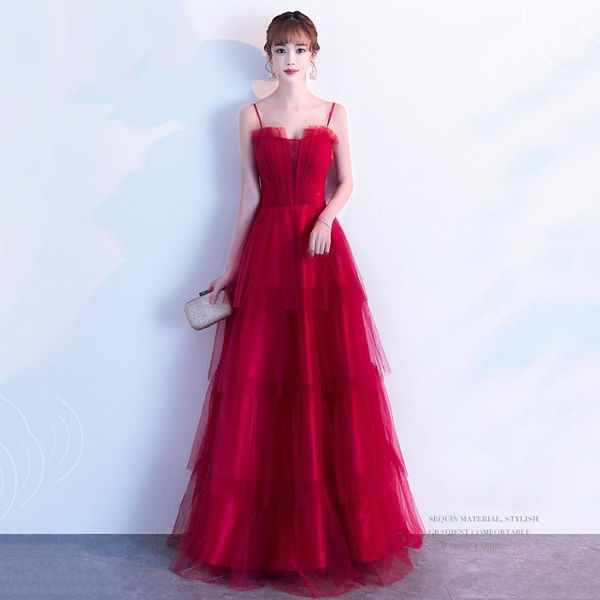 

strapless chinese prom dress lady lace patchwork evening party gown qipao red mesh dreses elegant exquisite for women1