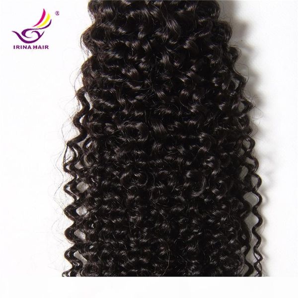 

2017 new arrival unprocessed virgin brazilian afro kinky curly wave 4 bundle brazilian hair weave bundle peruvian virgin, Black